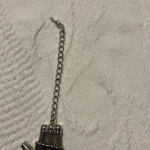 Beautiful three strand silver statement necklace - Picture 6 of 6